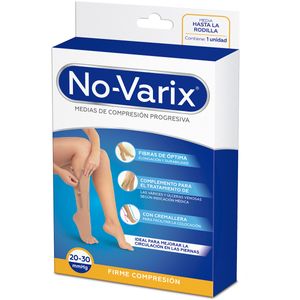 Calcetín UVS No-Varix® unisex 20-30 mmHg cremallera puntera abierta