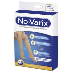 Medias No-Varix® mujer 20-30 mmHg transparente puntera abierta